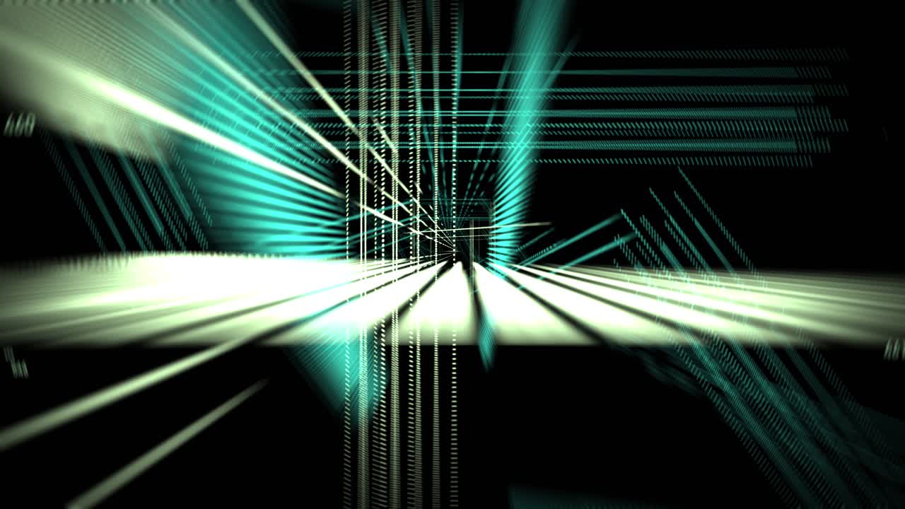 선과 숫자 시퀀스의 추상 깜박이는 패턴 - 추상 배경 장면