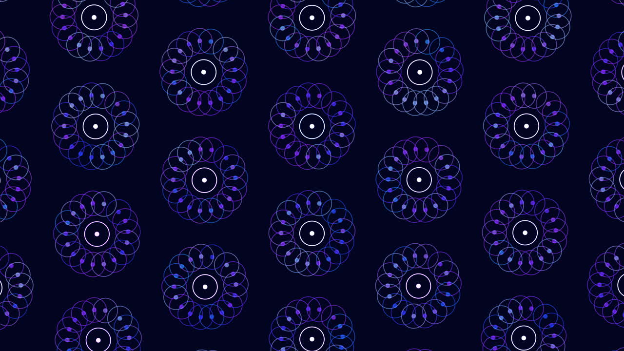 Motivo astratto di fiori futuristici