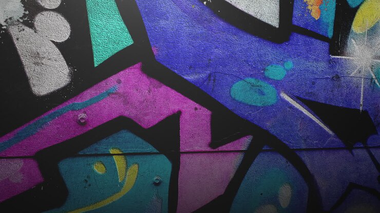 animação genérica da parede grunge do prédio na rua em dia de verão