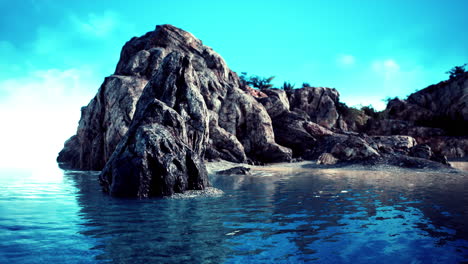 aerial view of the dramatic coastline at the cliffs