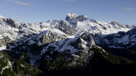 snowy alpine mountain range