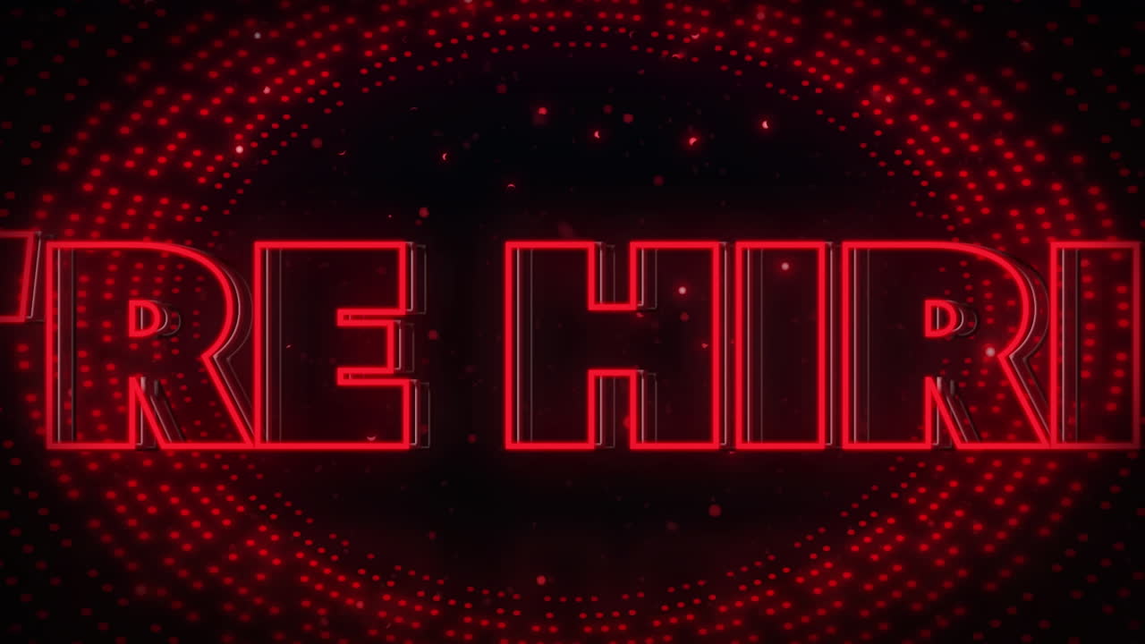 ⁇ 은 빛 패턴을  ⁇ 박이는 텍스트를 고용하고 있는 애니메이션