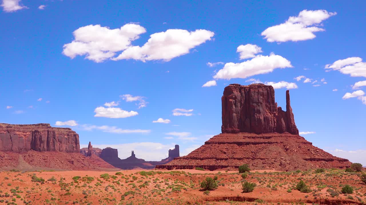 모뉴먼트 밸리 유타의 아름다운 저속 촬영
