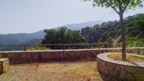 vista panorámica de la sierra de las nieves, marbella, españa