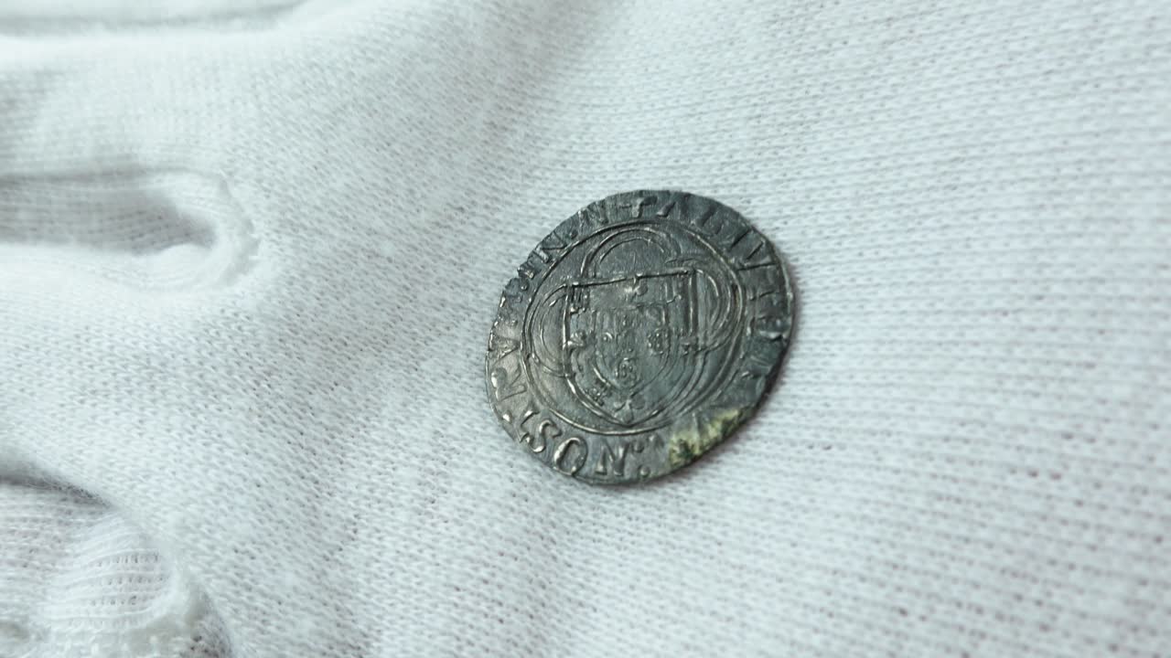 Portuguese Old Billion coin. Espadim, Reign of Dom Afonso V