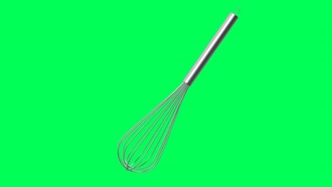 whisk isolated on green screen