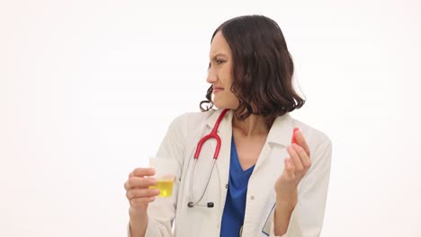Doctor&#039;s Disgust at Urine Sample