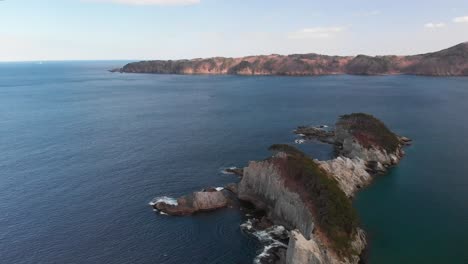 Hoch-über-Der-Antenne-Am-Strand-Von-Jodagahama-In-Der-Region-Tohoku,-Japan