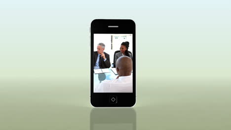 videos of business on a smartphone