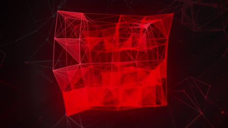 abstract red geometric shape background