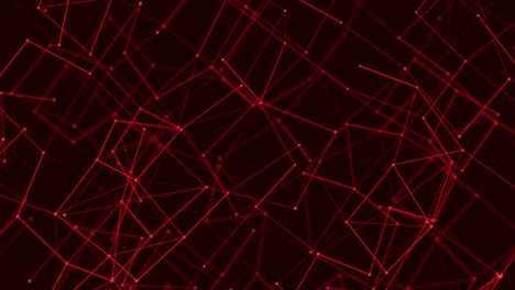 conexión digital abstracta puntos y líneas en movimiento. fondo tecnológico. estructura de conexión de red. efecto plexo. bucle sin costuras 3d. 4k