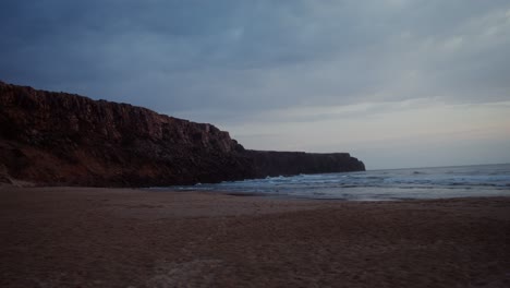 dramatic coastal scenery at twilight