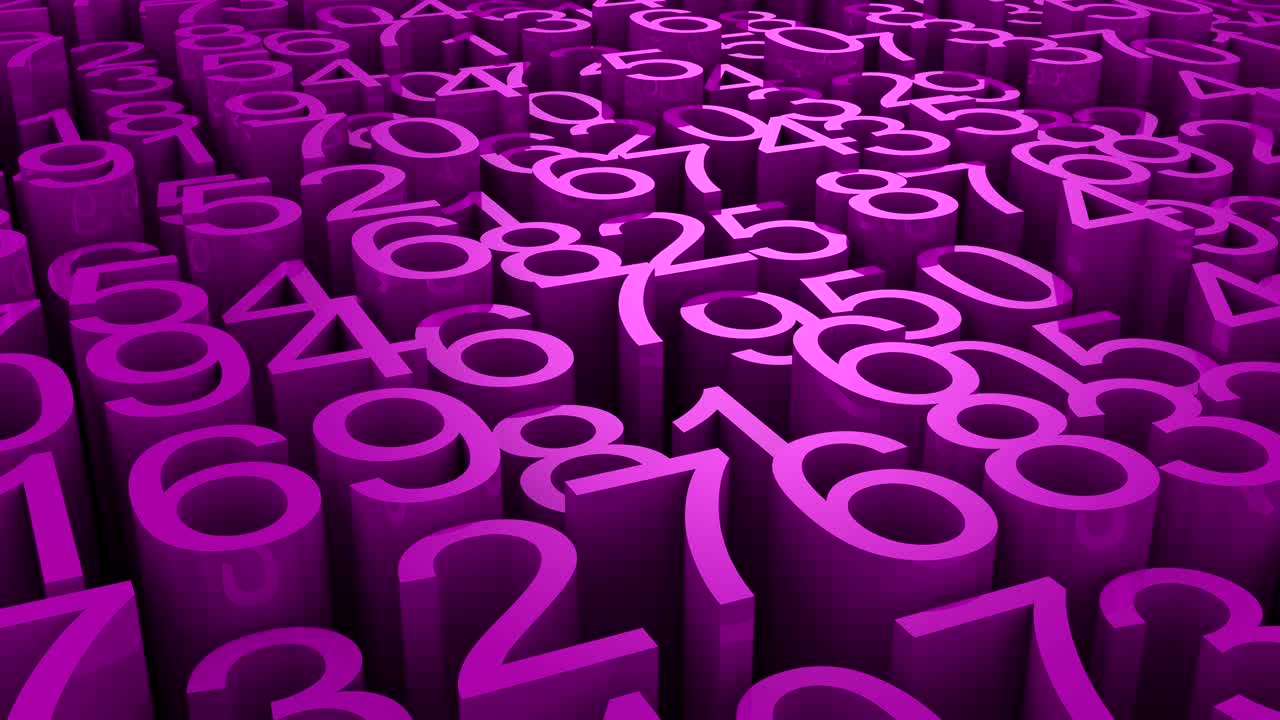 de los números de fondo