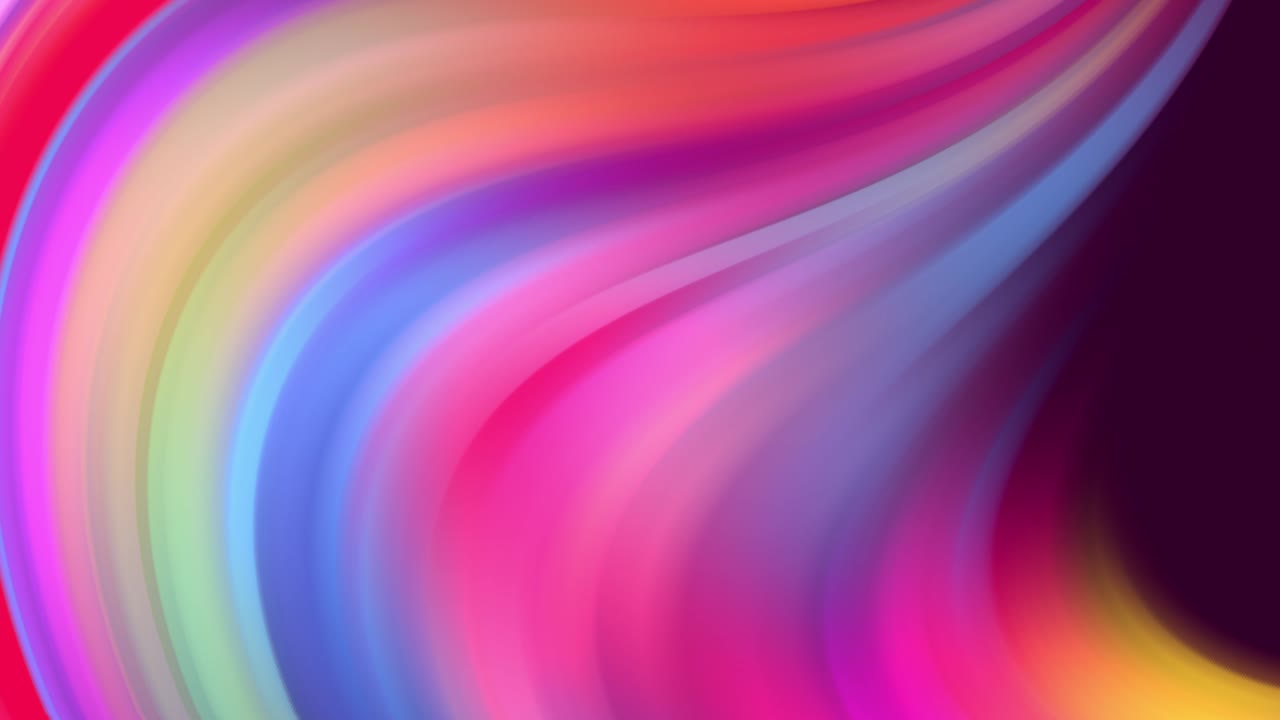 무지개 색의 그라디엔트는 순환적으로 루프로 이동합니다. 휴일 프레젠테이션 또는 모션 디자인 스타일의 트렌디한 물건을 위해 원활한 루프 애니메이션과 함께 4k 아름다운 추상적인 배경입니다.