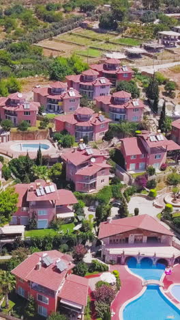 aerial view of a luxurious resort community