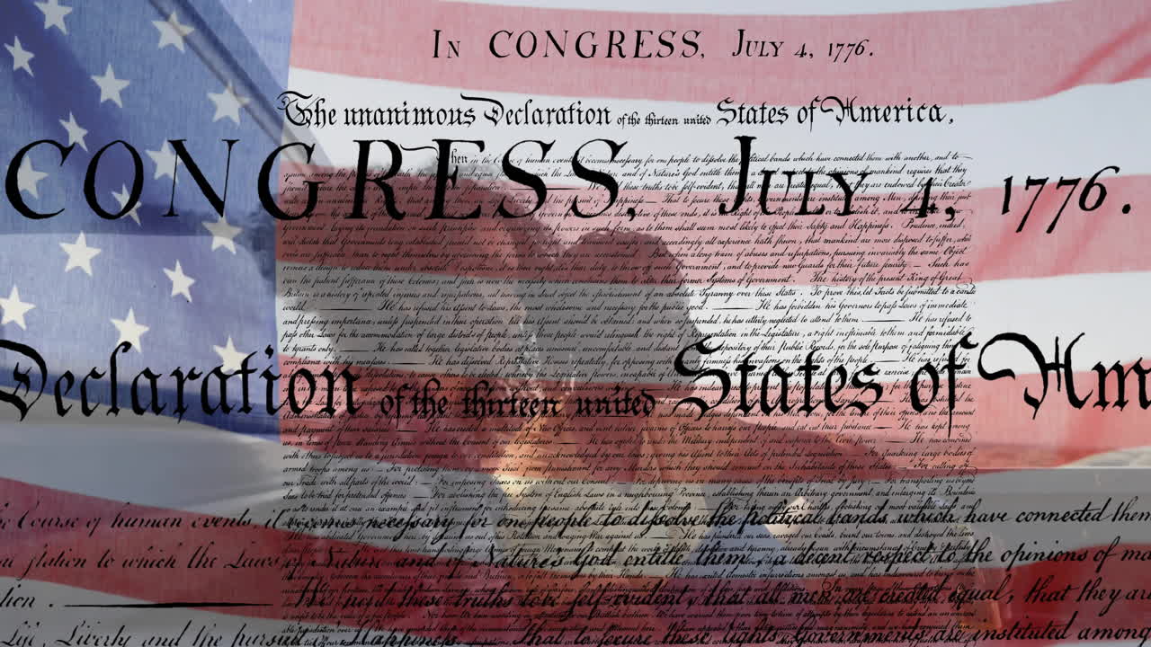 검은색 배경에 아프리카계 미국인 부부 위에 있는 텍스트와 미국 발의 애니메이션