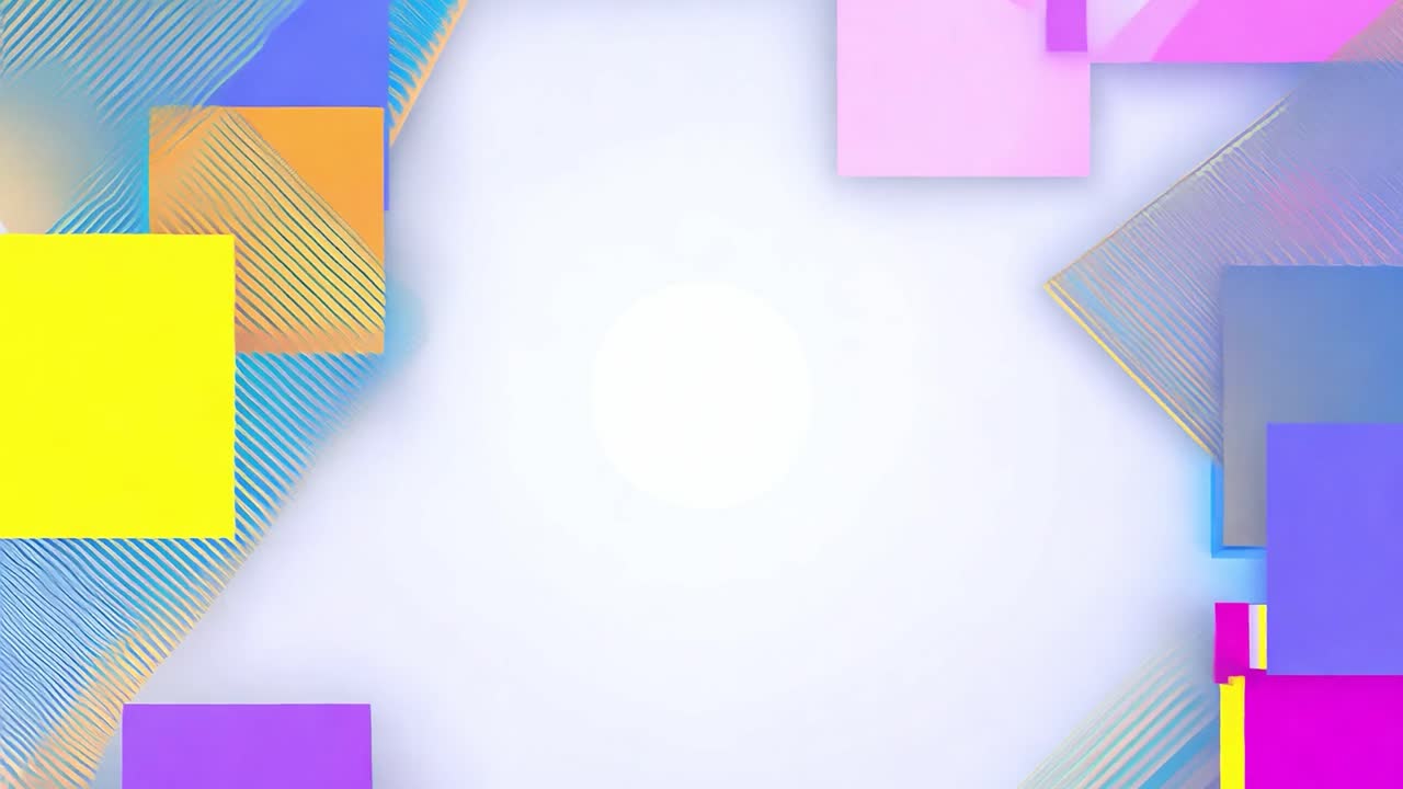 formas geométricas abstractas en colores brillantes