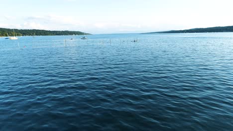 Drone-flies-over-lake-starnberg