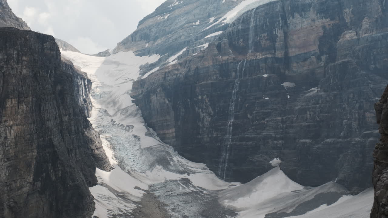 Glacier melting dramatically showcasing the visible impact of climate change on the landscape