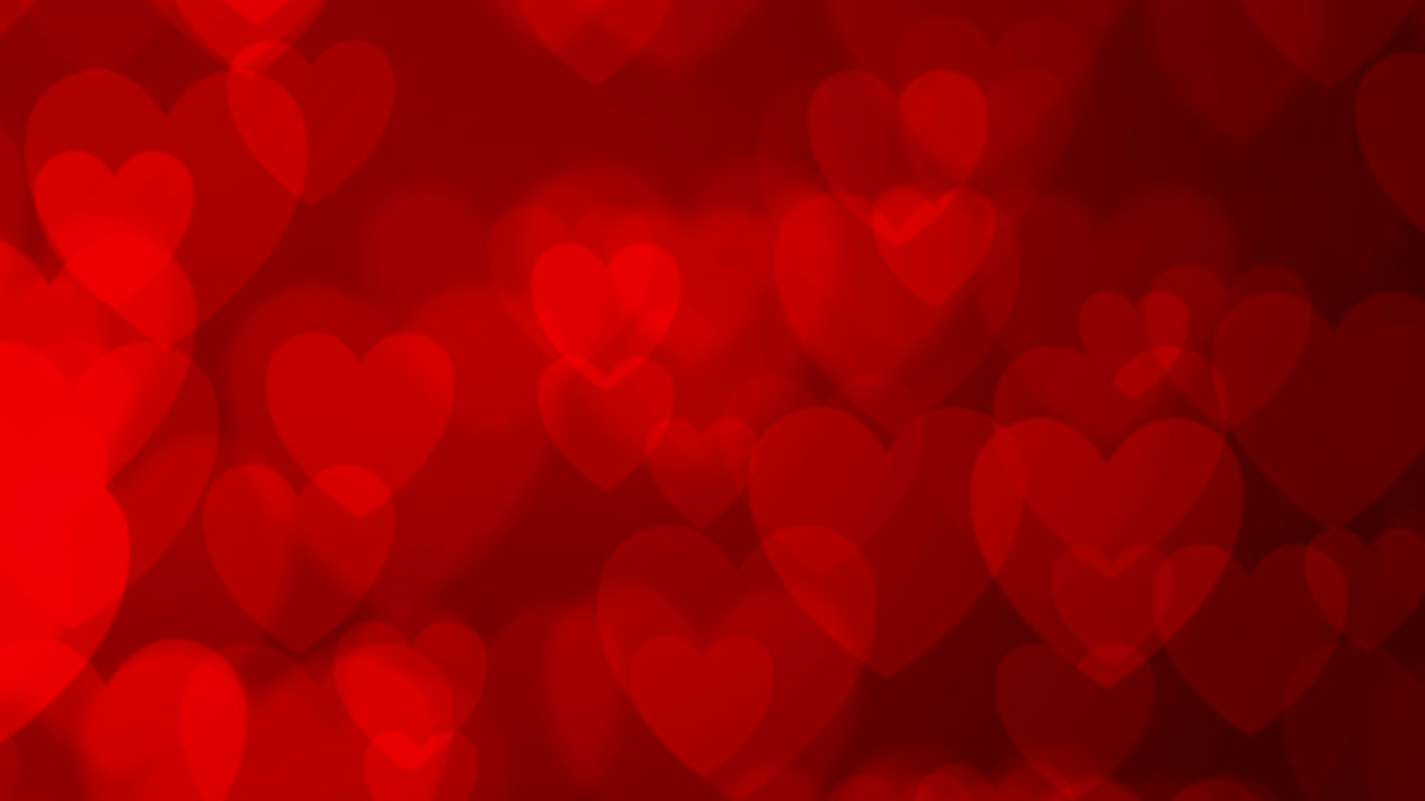 el fondo de los corazones rojos.