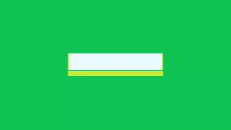 Animated White and Yellow Rectangles on Green Screen