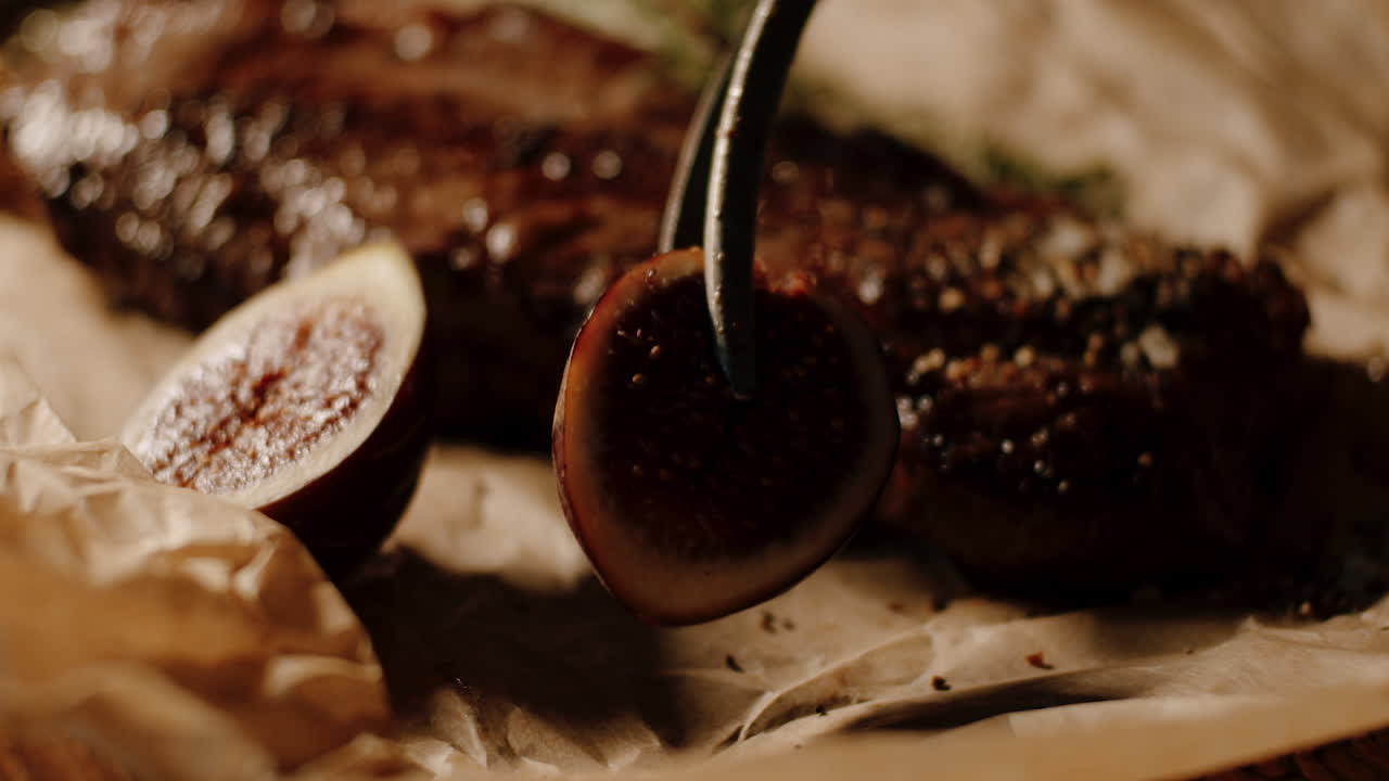 Grilled Steak with Figs