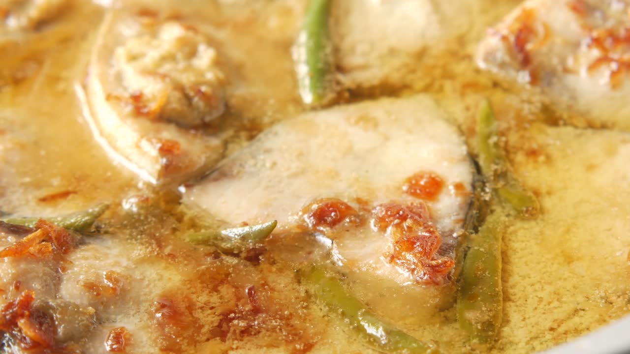 estofado de pescado con frijoles verdes