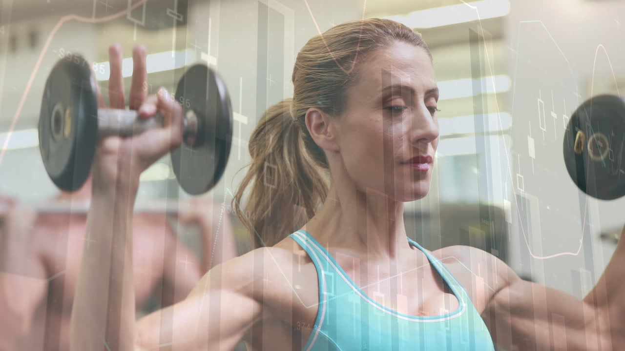 건강한 백인 여성 운동에 대한 통계 및 데이터 처리 활성화