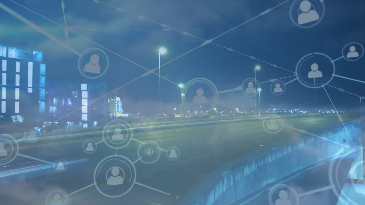 도시 풍경에 대한 통계와 연결된 네트워크의 활성화