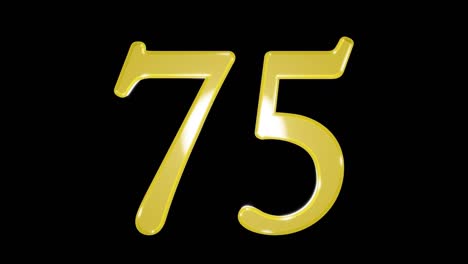 gold number 75