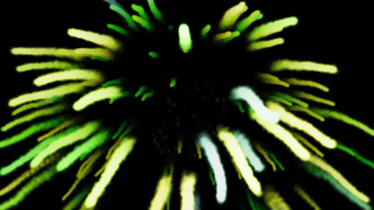 explosión de fuegos artificiales coloridos