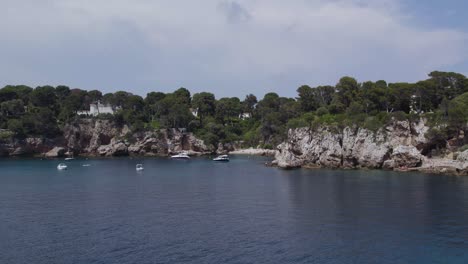 Breathtaking-Coastline-of-Cote-d'Azur,-French-Riviera,-South-of-France---Aerial