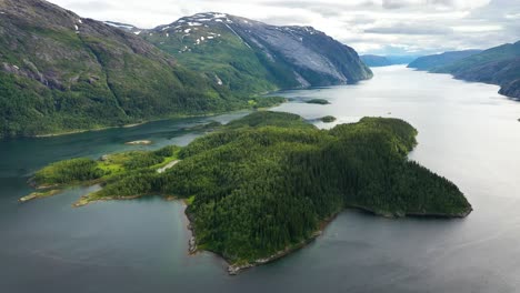 aerial footage beautiful nature norway