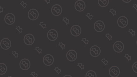 animation of bitcoin pattern on black background