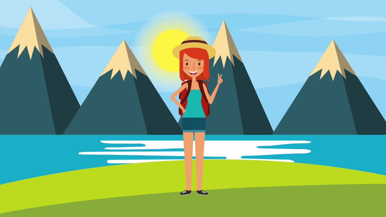 사람들이 여행하는 시간