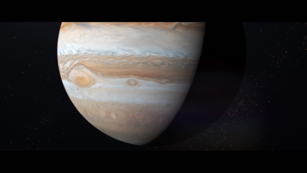 Jupiter planet viewed from space