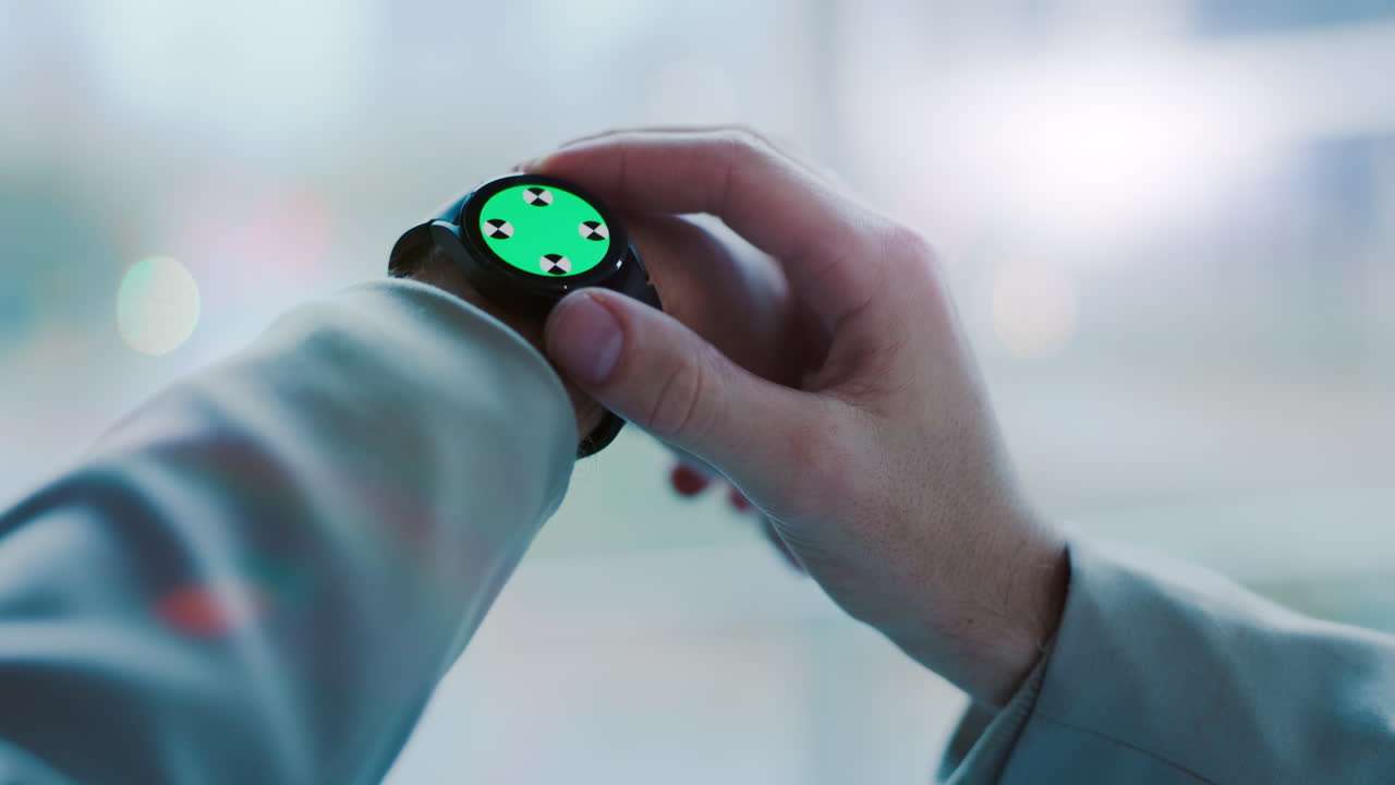 verificación del tiempo, primer plano y mano de una persona