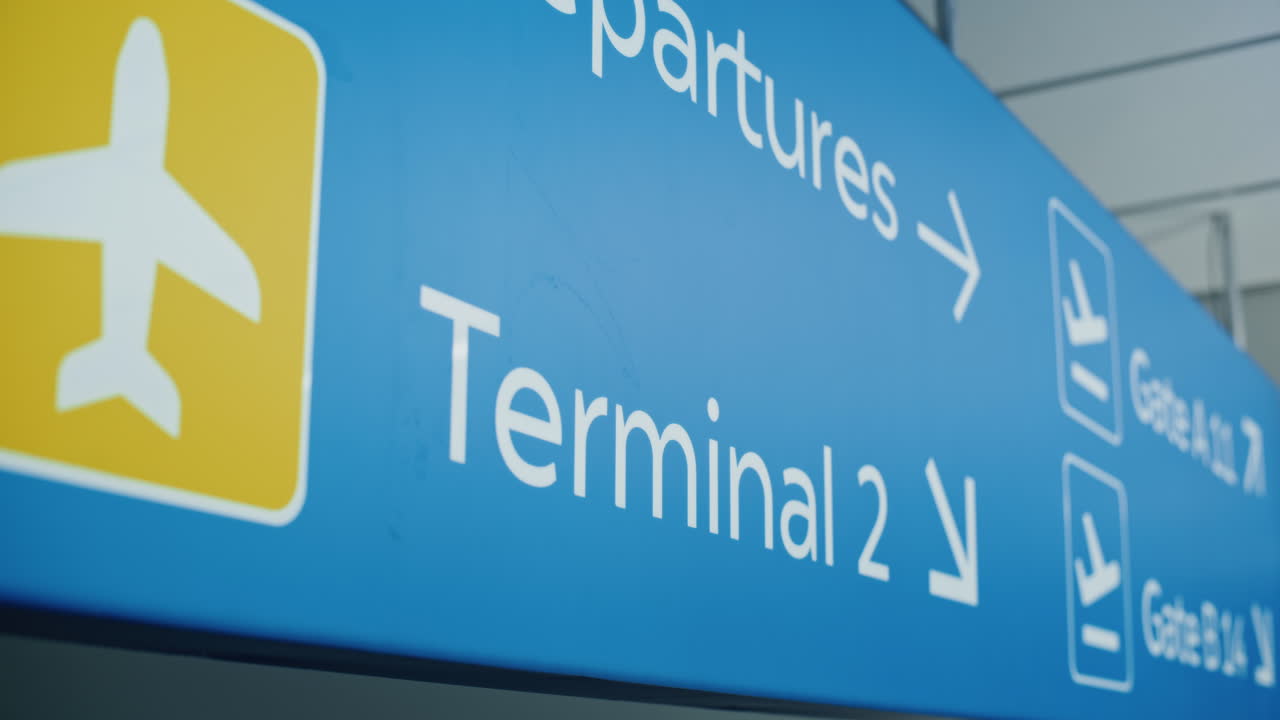 Airport Departure Sign