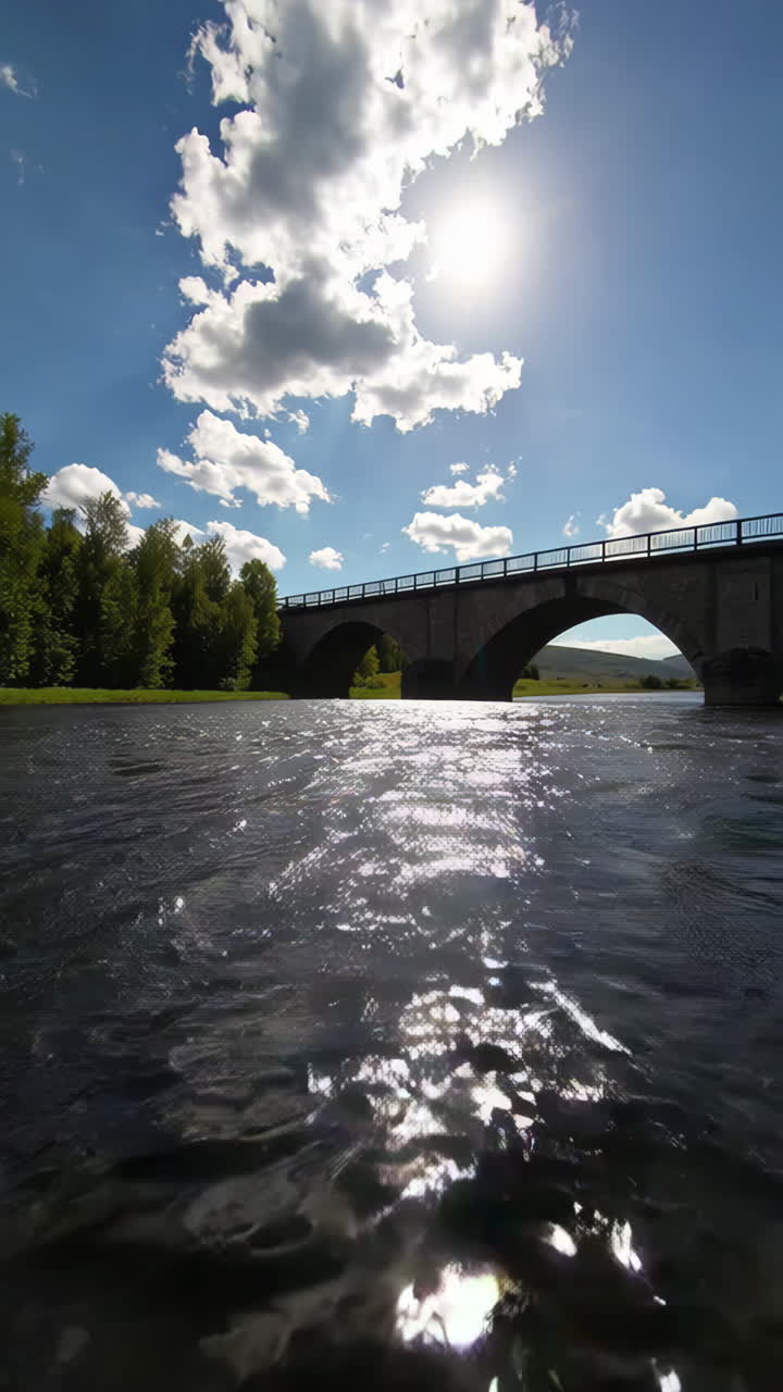 Picturesque Bridge Over a River
