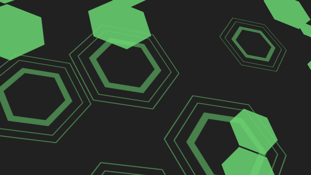 patrón verde hexagonal en fondo negro elemento de diseño para sitio web o aplicación
