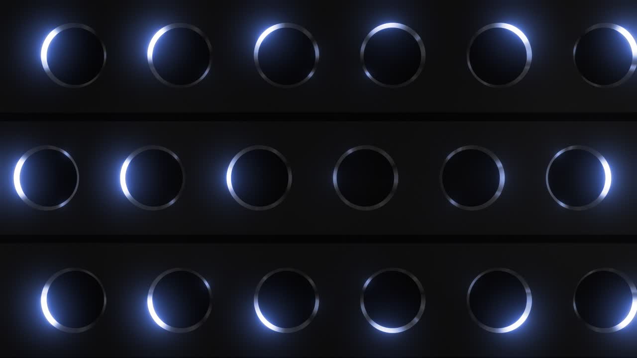 Abstract Glowing Circles Pattern Background