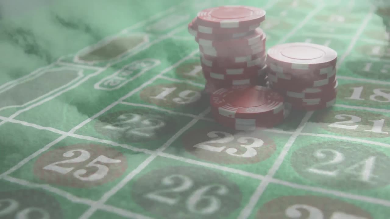 animación de fichas de juego a bordo sobre nubes