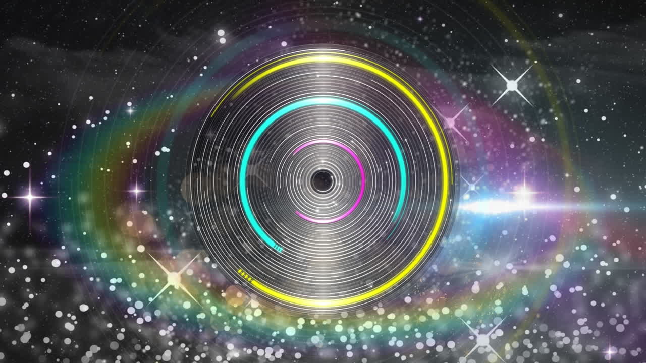 구름 위의 모양과 원의 애니메이션