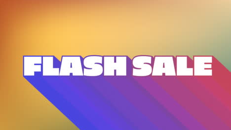 Animación-Del-Texto-De-Venta-Flash-Sobre-Fondo-Colorido