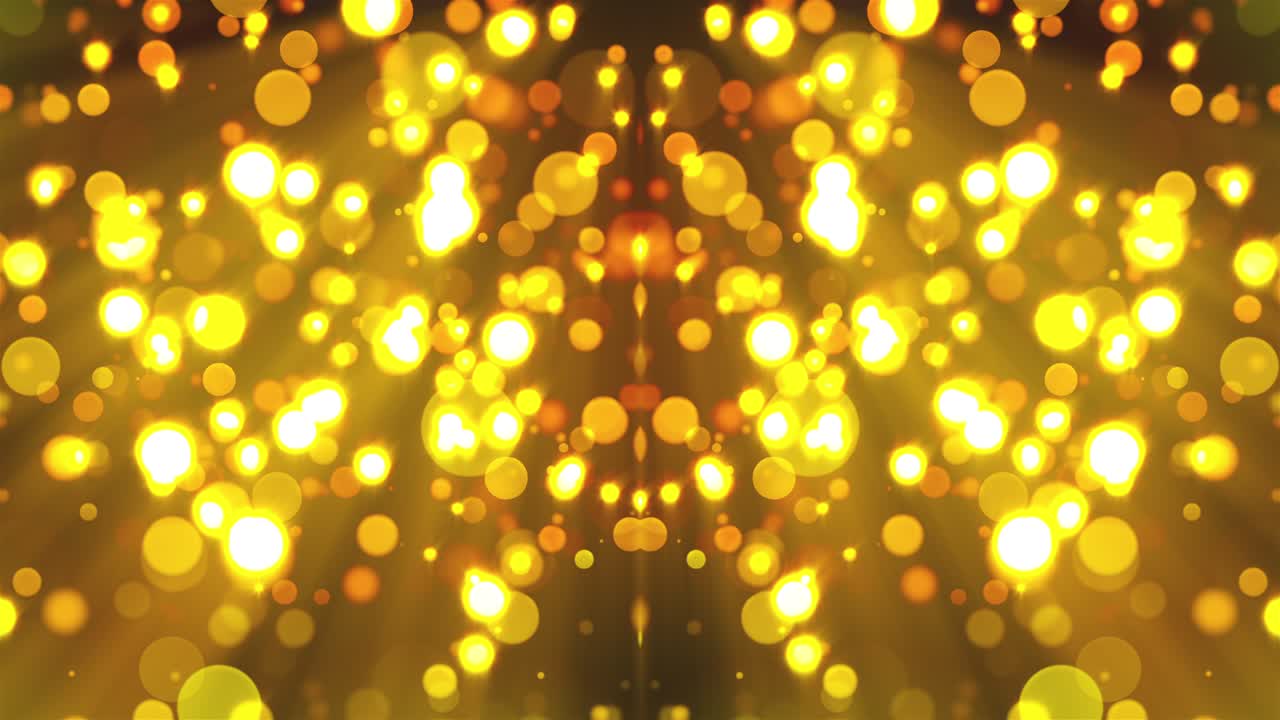 반이는 금색 원을 가진 크리스마스 배경 (bokeh, 컴퓨터 생성 3d 렌더링)