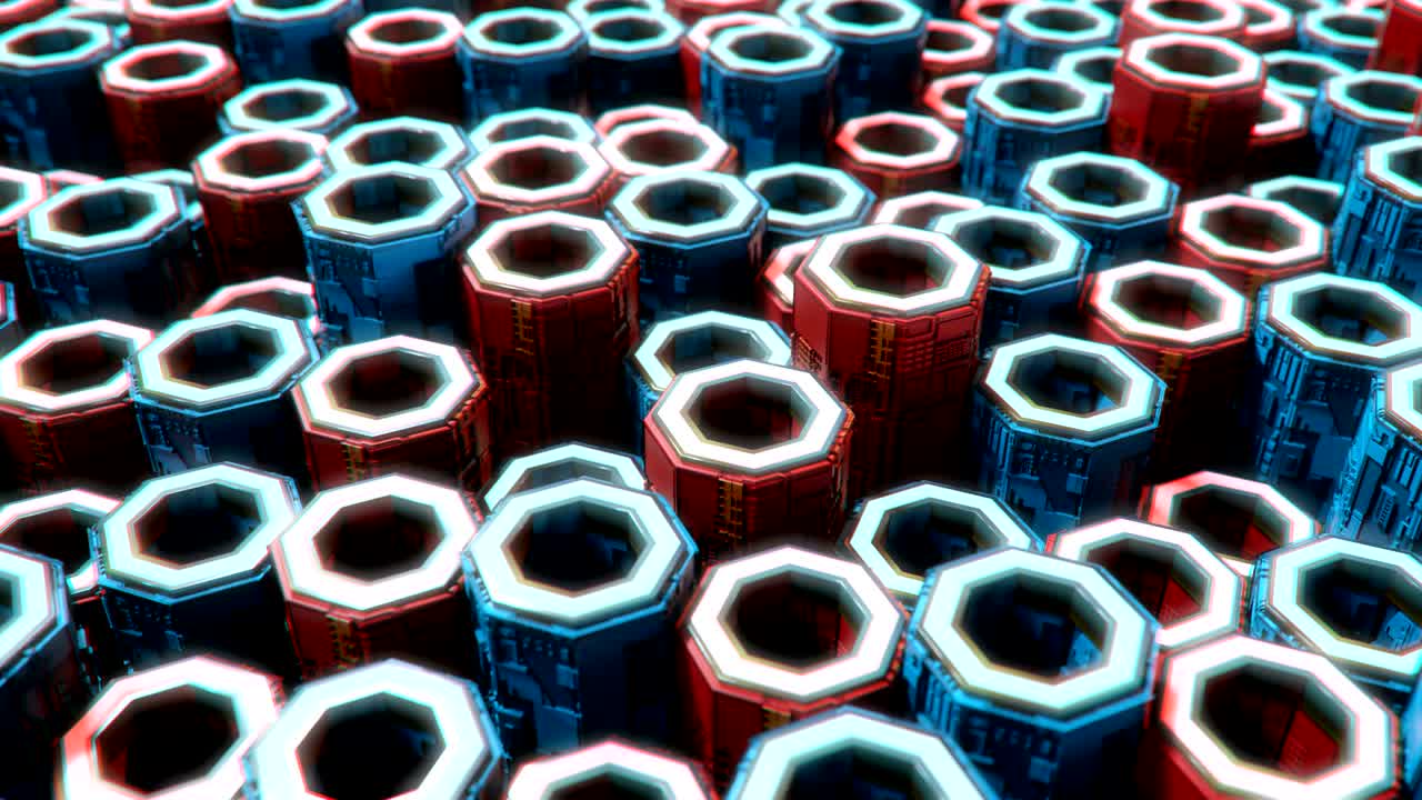 4k 추상적인 벌집 그리드