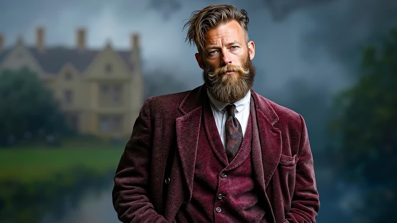 un hombre con barba que usa un traje y corbata