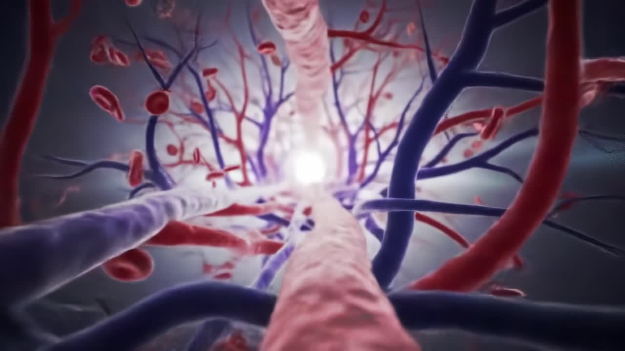A Journey Through the Human Circulatory System: Unveiling the Intricate Pathways of Blood Flow within Arteries and Veins in Vibrant Detail