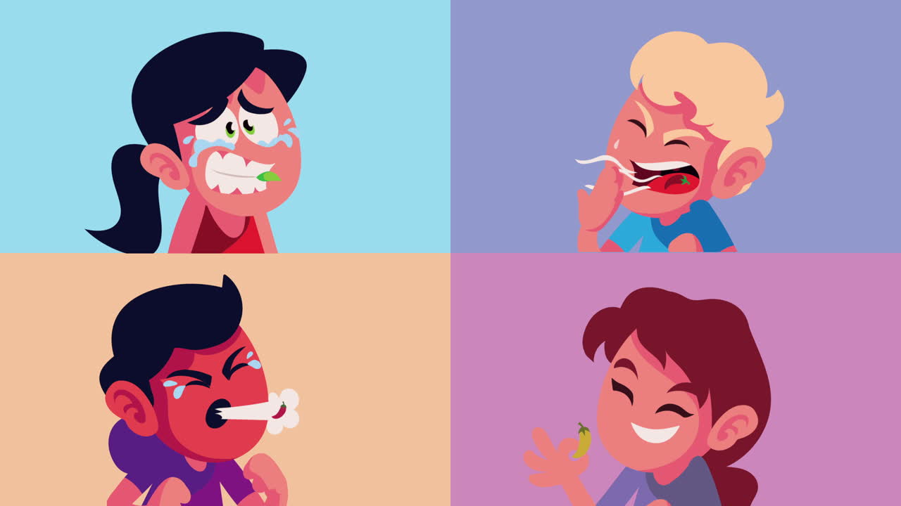 아이들이 매운 음식에 대한 반응