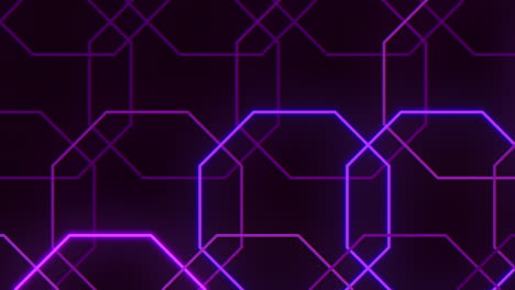 patrón de hexágonos led púrpura